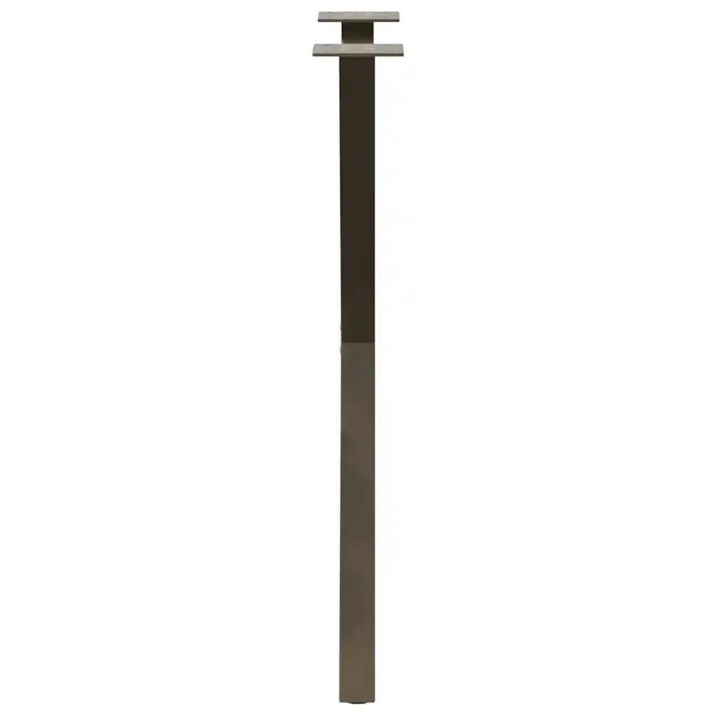 Gambe per tavolo da pranzo a forma di X 2 pz in acciaio naturale 50x(72-73) cm 4012911 - Image 5