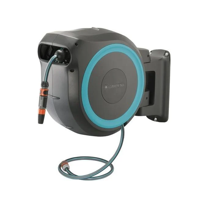 Gardena Avvolgitubo a Parete Automatico RollUp M-L con Tubo da 25m