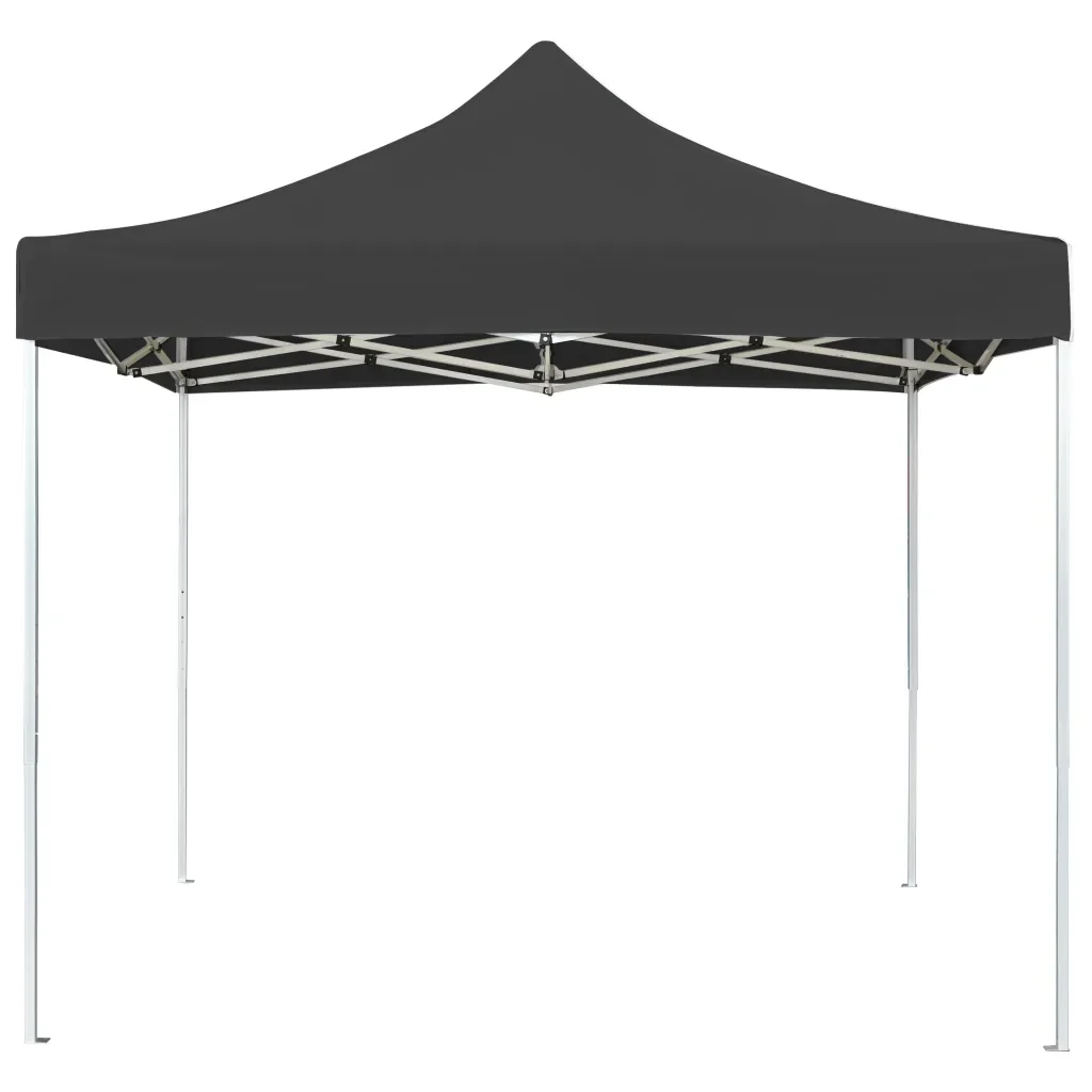 Gazebo Professionale Pieghevole in Alluminio 3x3 m Antracite 45483