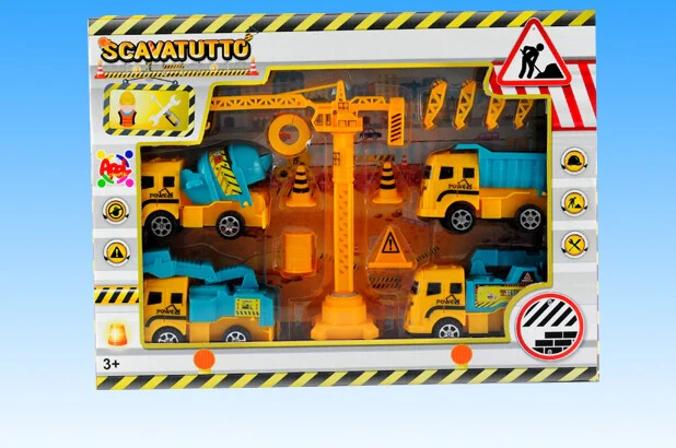 Giochi per Bambini Gli Scavatutto Gru + 4 Automezzi a p giochi - Image 2