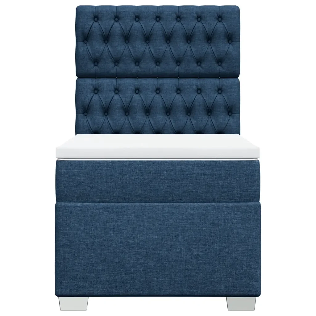 Giroletto a Molle con Materasso Blu 90x200 cm inTessuto - Image 4