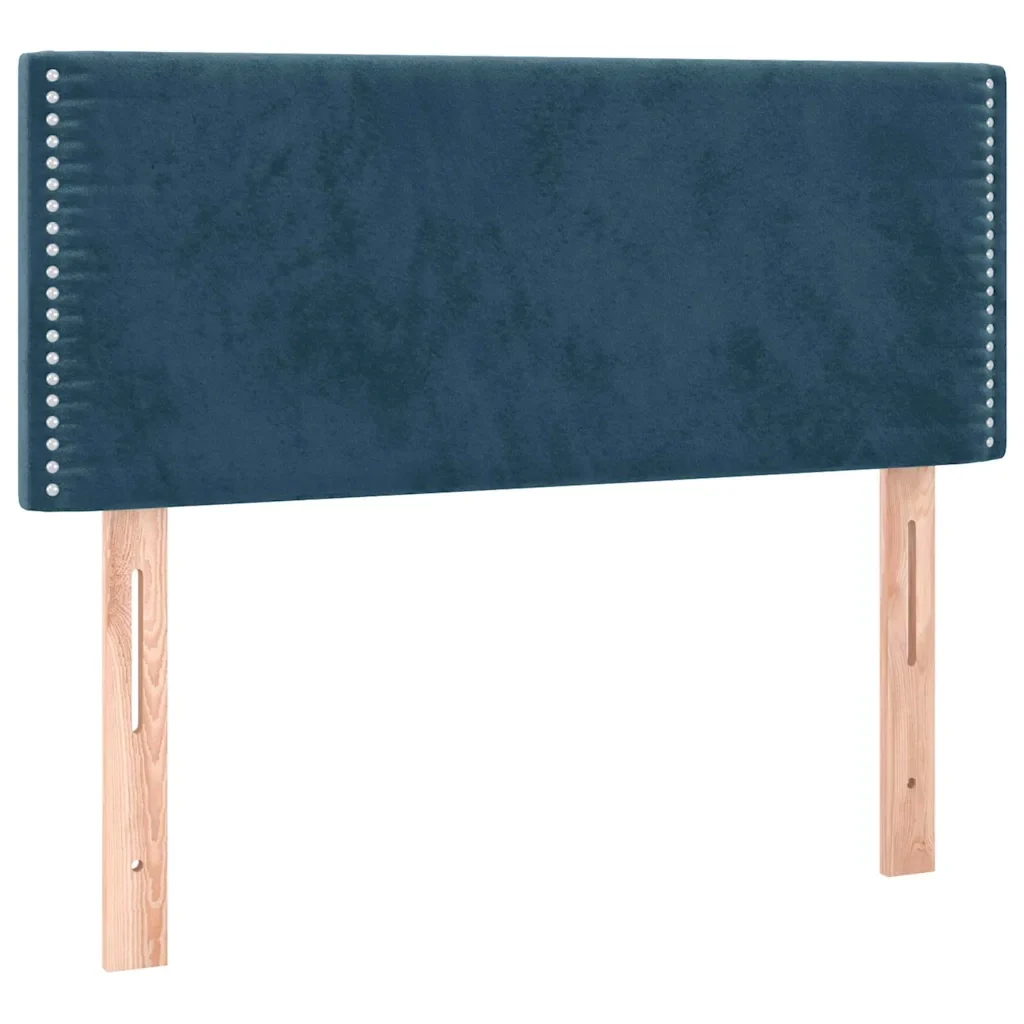 Giroletto a Molle con Materasso Blu Scuro 120x190 cm in Velluto - Image 5
