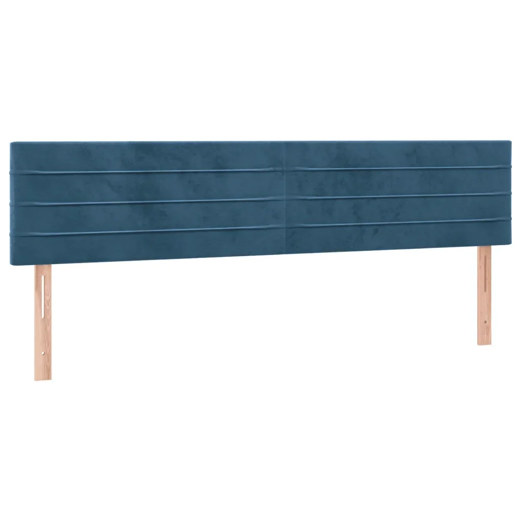 Giroletto a Molle con Materasso Blu Scuro 120x190 cm in Velluto - Image 6