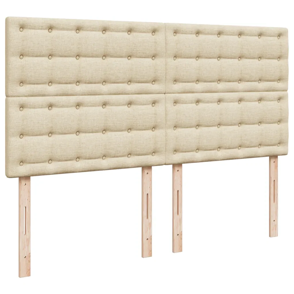 Giroletto a Molle con Materasso Crema 200x200 cm in Tessuto - Image 7