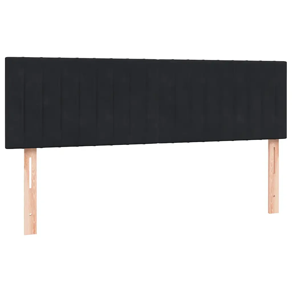 Giroletto a Molle con Materasso Nero 160x210 cm in Velluto 3317699 - Image 7