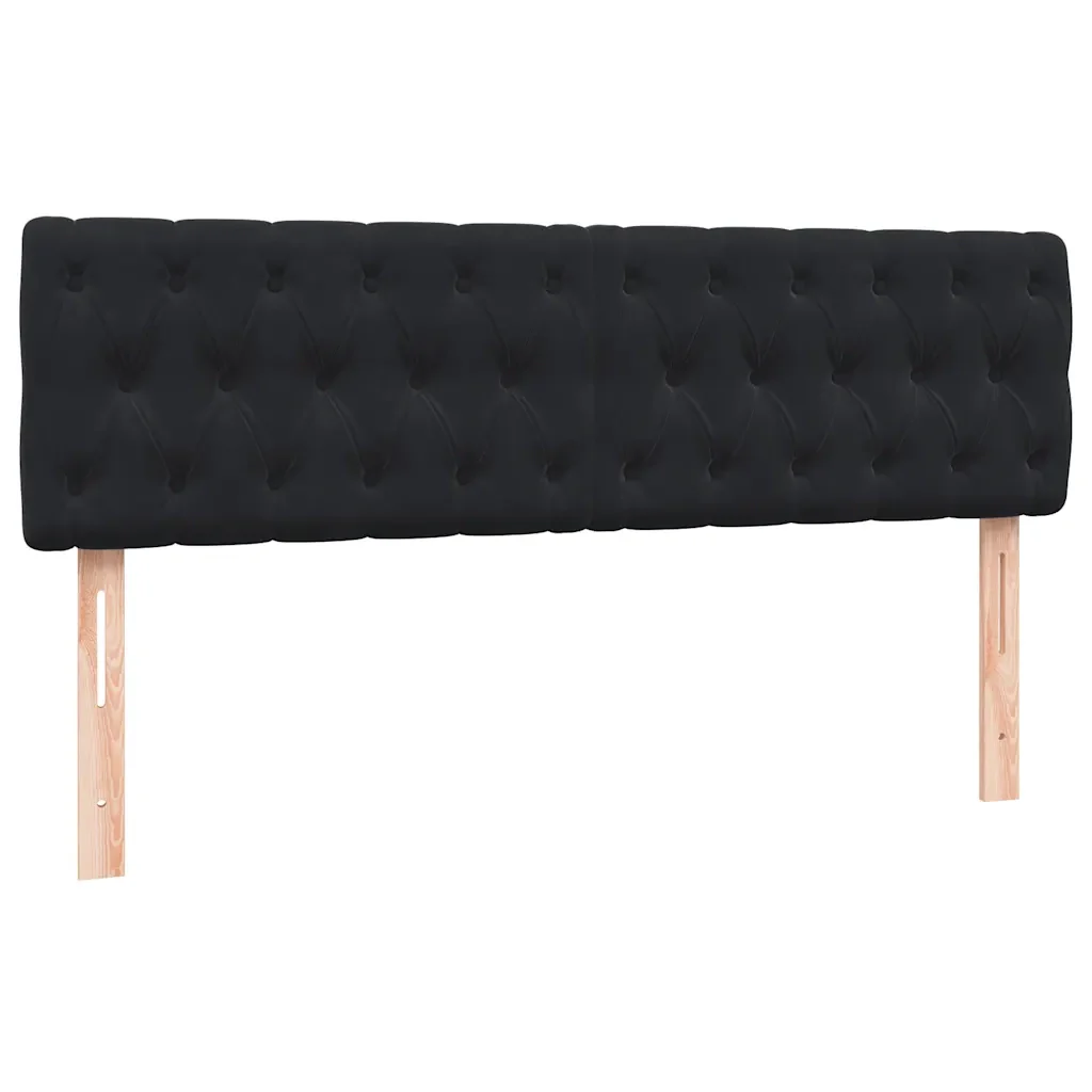 Giroletto a Molle con Materasso Nero 160x210 cm in Velluto 3317783 - Image 8