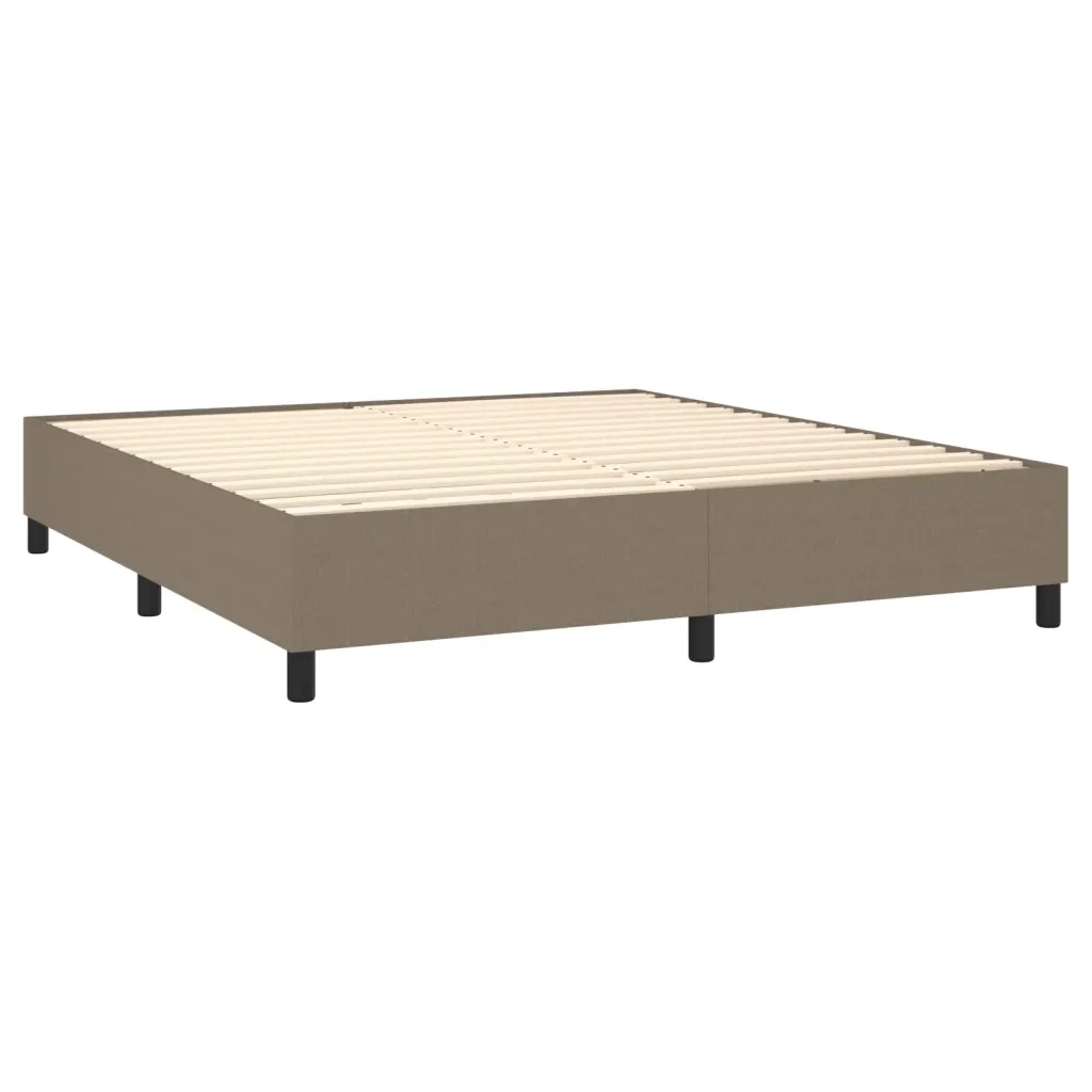 Giroletto a Molle con Materasso Tortora 180x200 cm in Tessuto 3131613 - Image 4