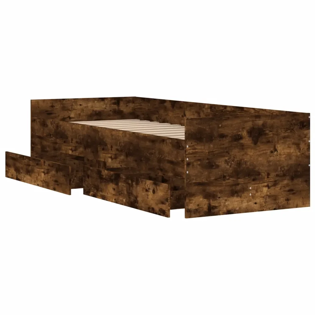 Giroletto con Cassetti Rovere Fumo 100x200 cm - Image 4
