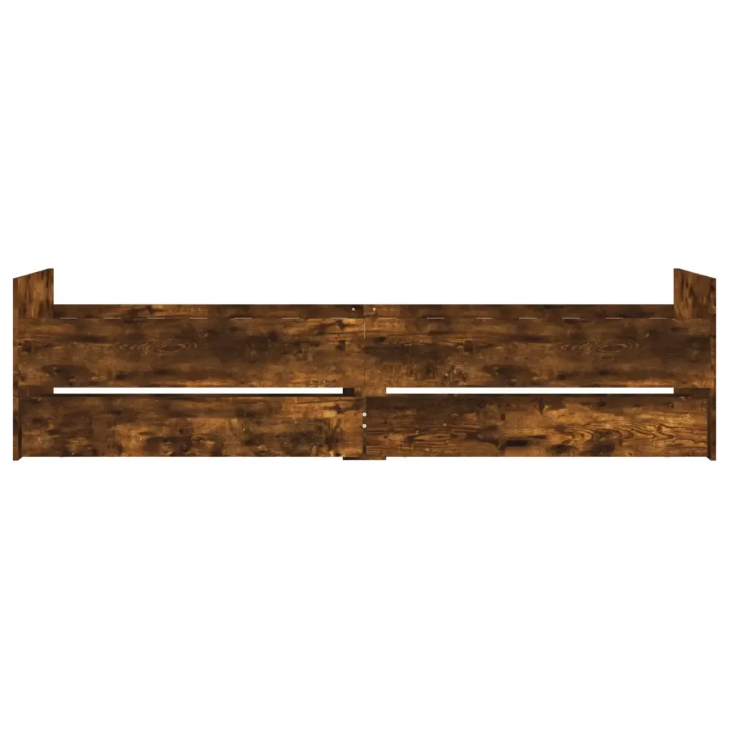 Giroletto con Cassetti Rovere Fumo 90x200 cm - Image 3