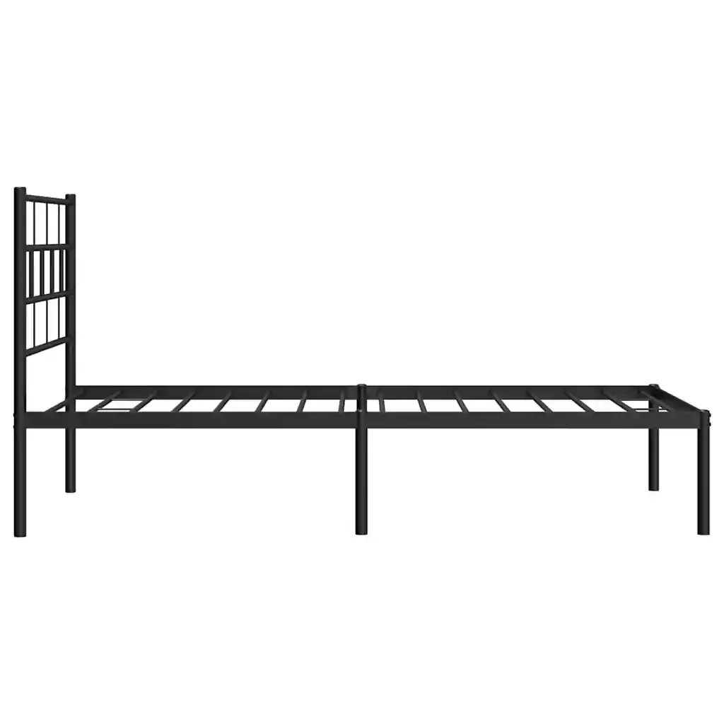 Giroletto con Testiera in Metallo Nero 100x190 cm 355653 - Image 7