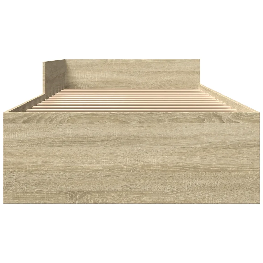 Giroletto senza Materasso Rovere Sonoma 90x190 cm in Truciolato 849588 - Image 5