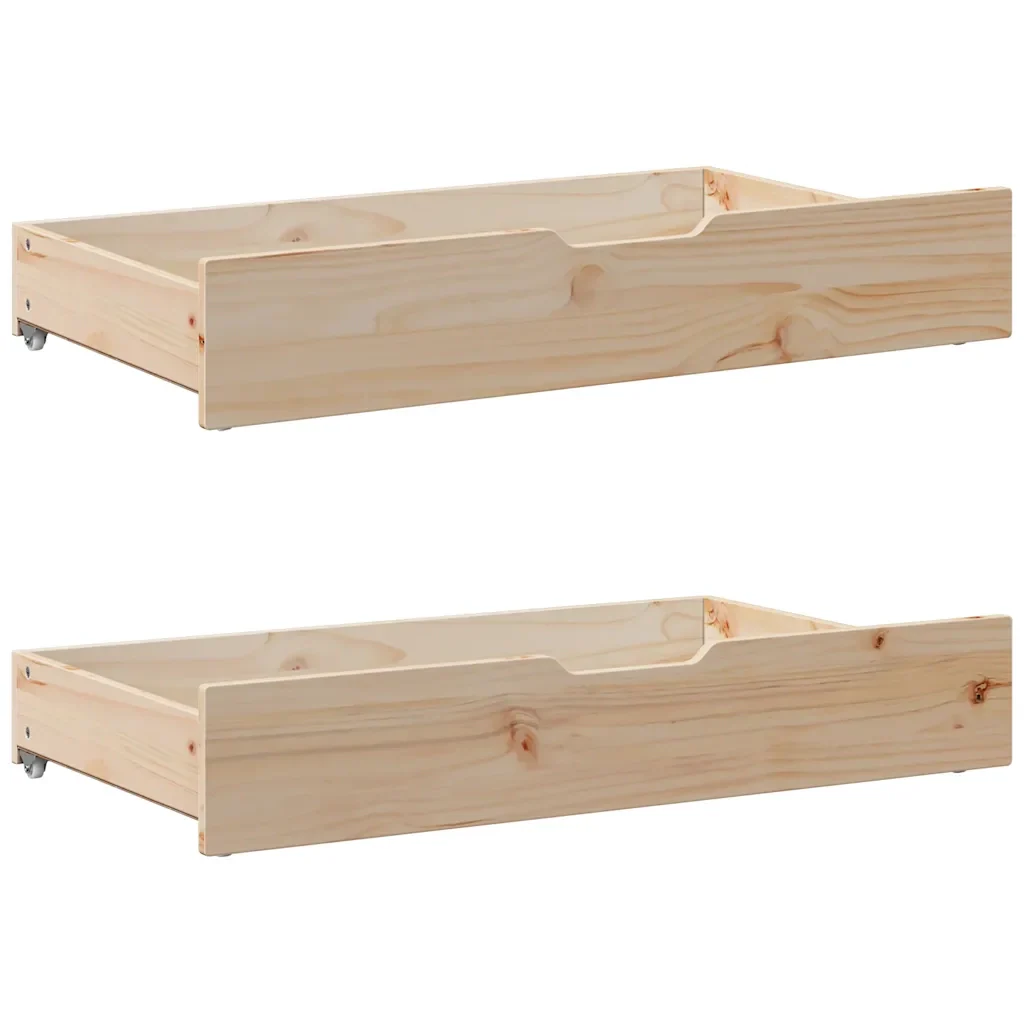 Giroletto senza Materasso 100x200 cm in Legno Massello di Pino 3301842 - Image 6
