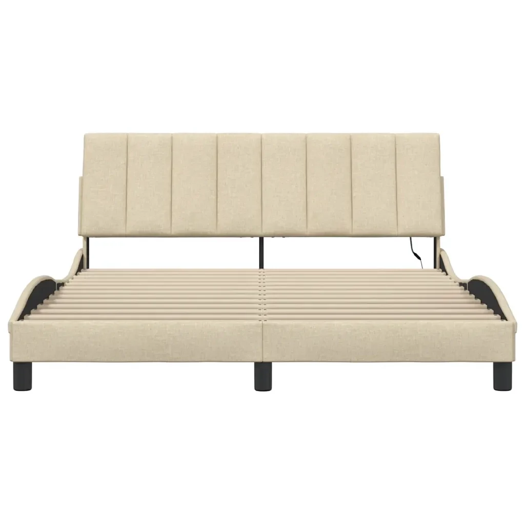 Giroletto senza Materasso Hanko Crema 160x200 cm in Tessuto 3310473 - Image 6