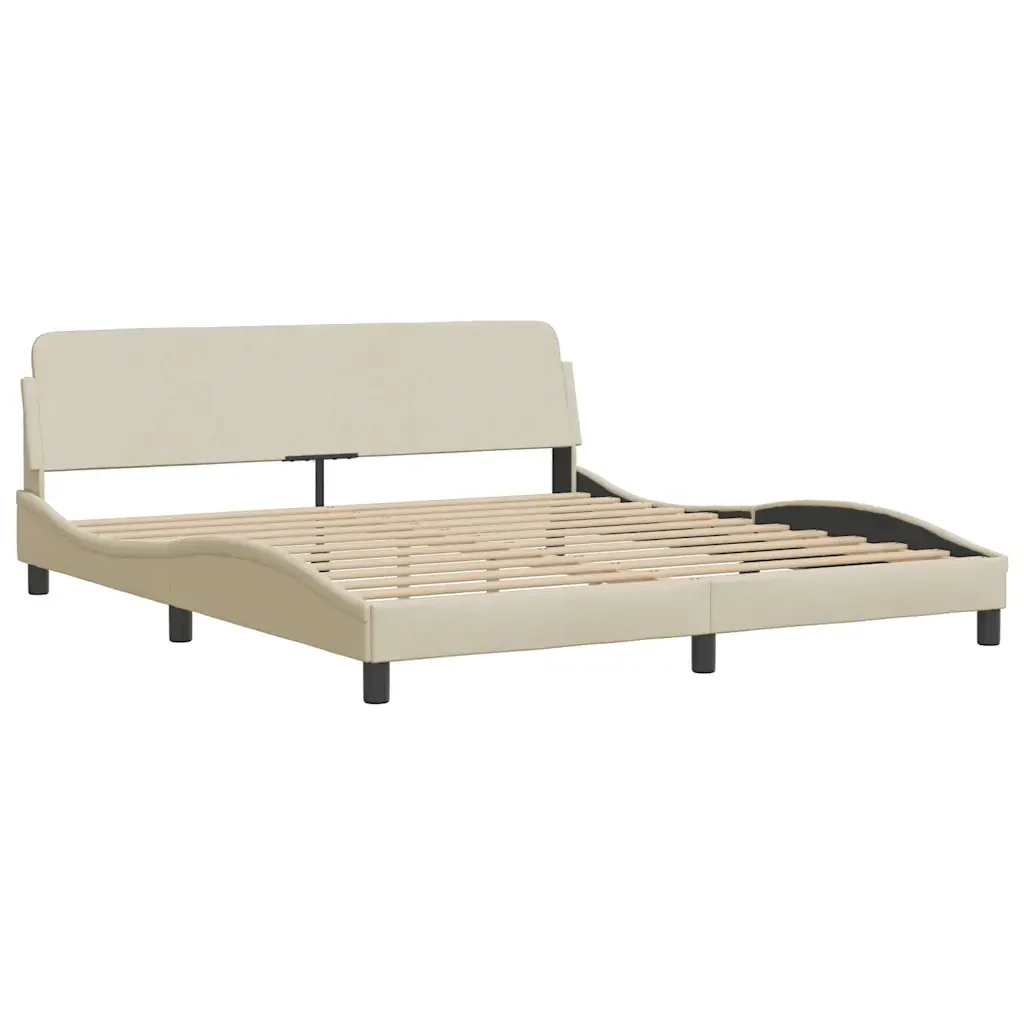 Giroletto senza Materasso Hanko Crema 160x200 cm in Tessuto 3310473 - Image 7