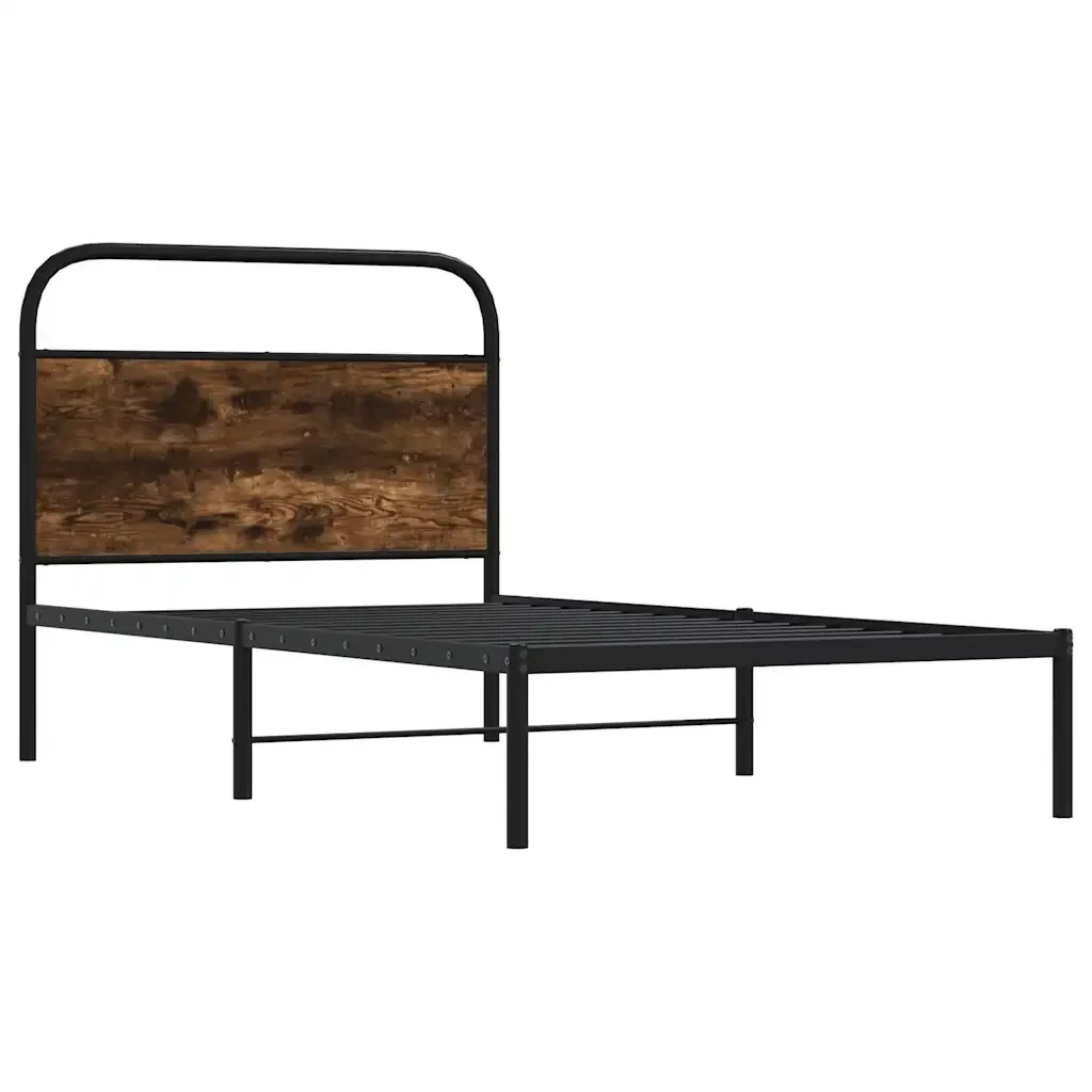 Giroletto senza Materasso Rovere Fumo 100x200 cm in Truciolato 4100204 - Image 3