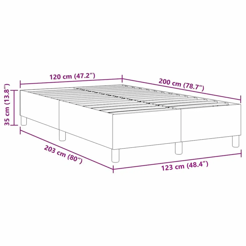 Struttura letto piattaforma Grigio Verde 120 x 200 cm 3337406 - Image 10