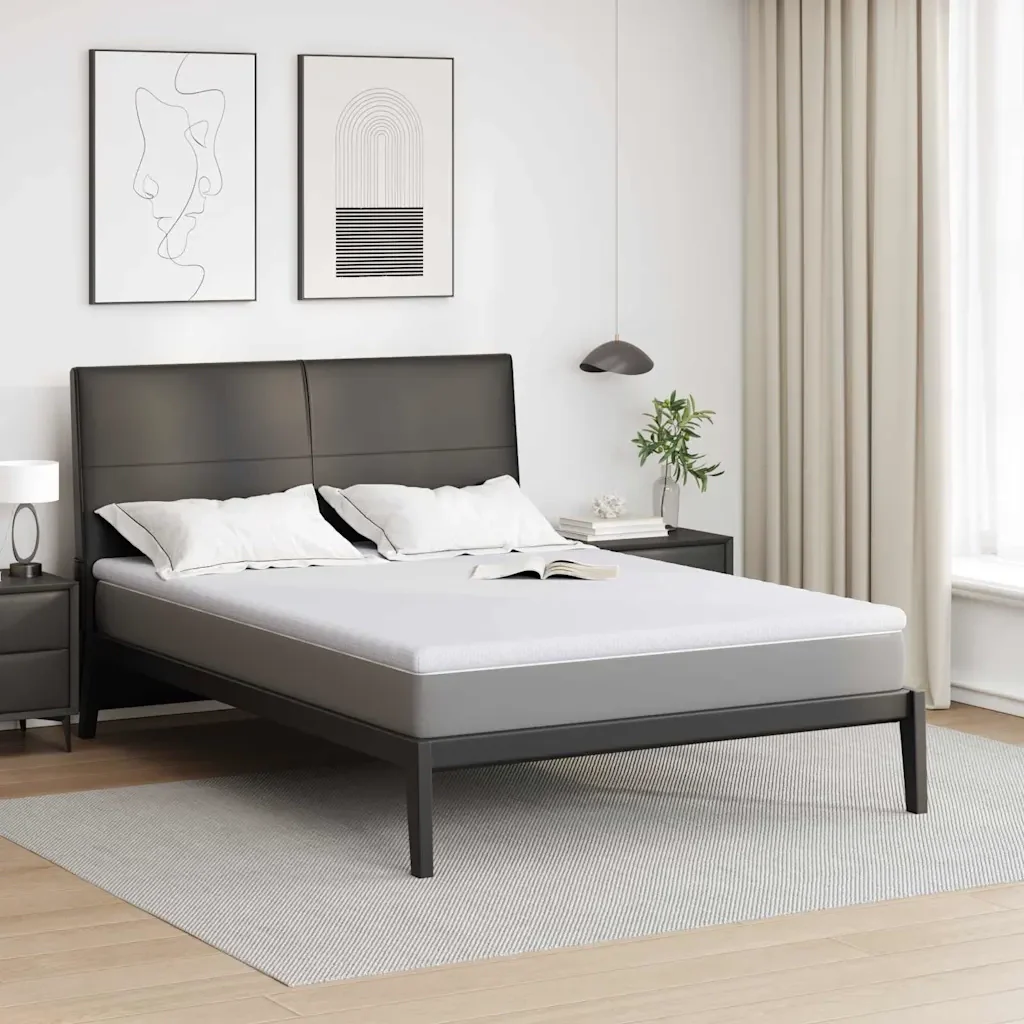 Topper per materasso Bianco 140 x 190 cm Tessuto Jacquard 4106193