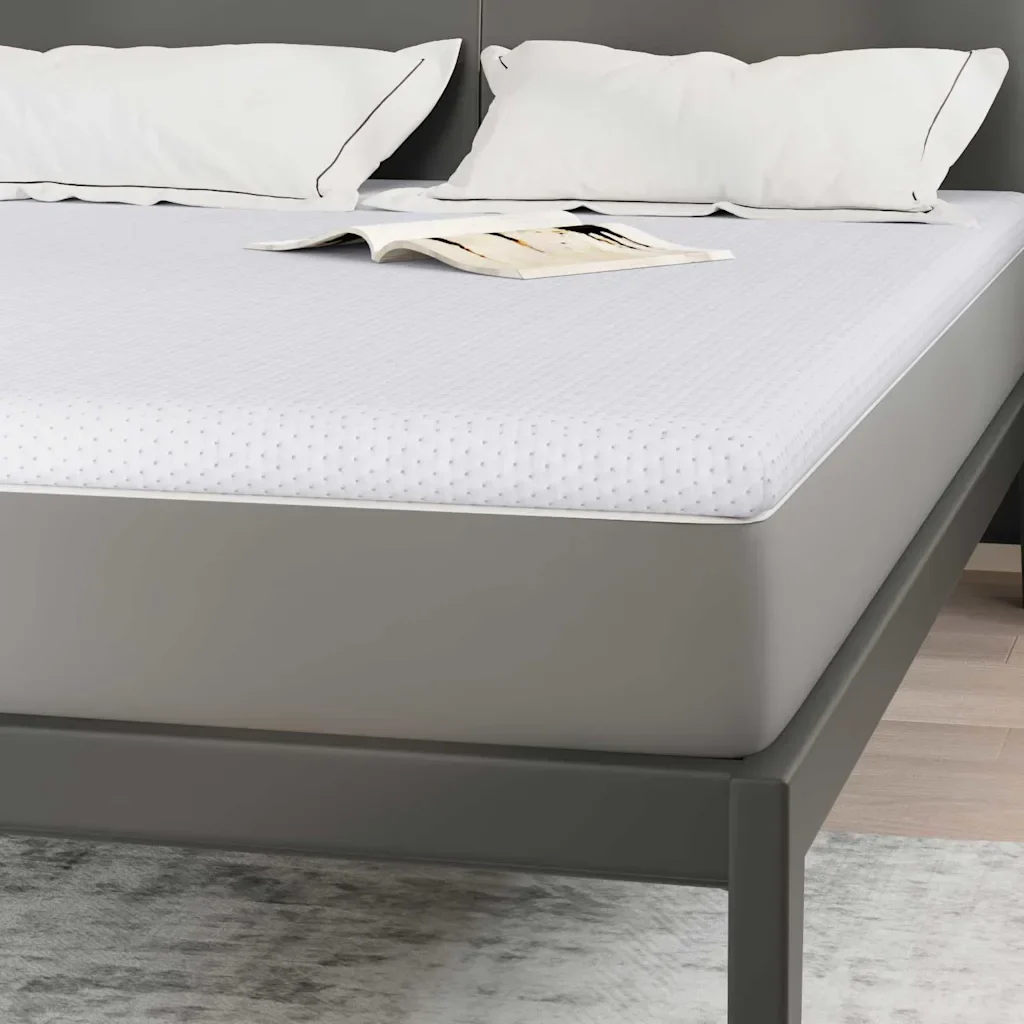 Topper per materasso Bianco 140 x 190 cm Tessuto Jacquard 4106193 - Image 8