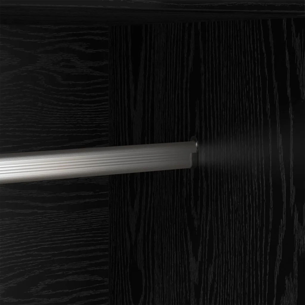 Guardaroba Rovere Nero 82,5 x 51,5 x 180 cm Legno multistrato 875163 - Image 10