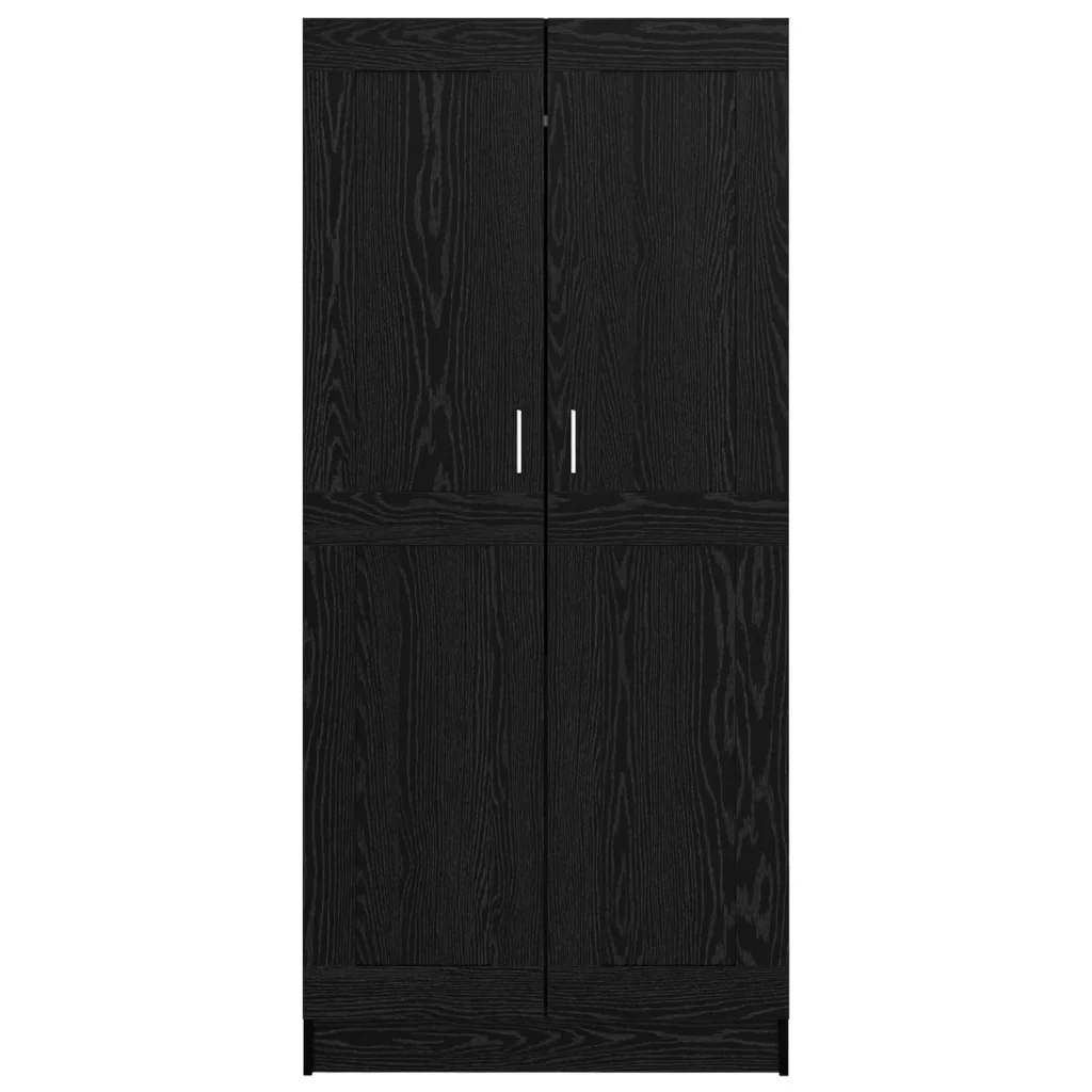 Guardaroba Rovere Nero 82,5 x 51,5 x 180 cm Legno multistrato 875163 - Image 6