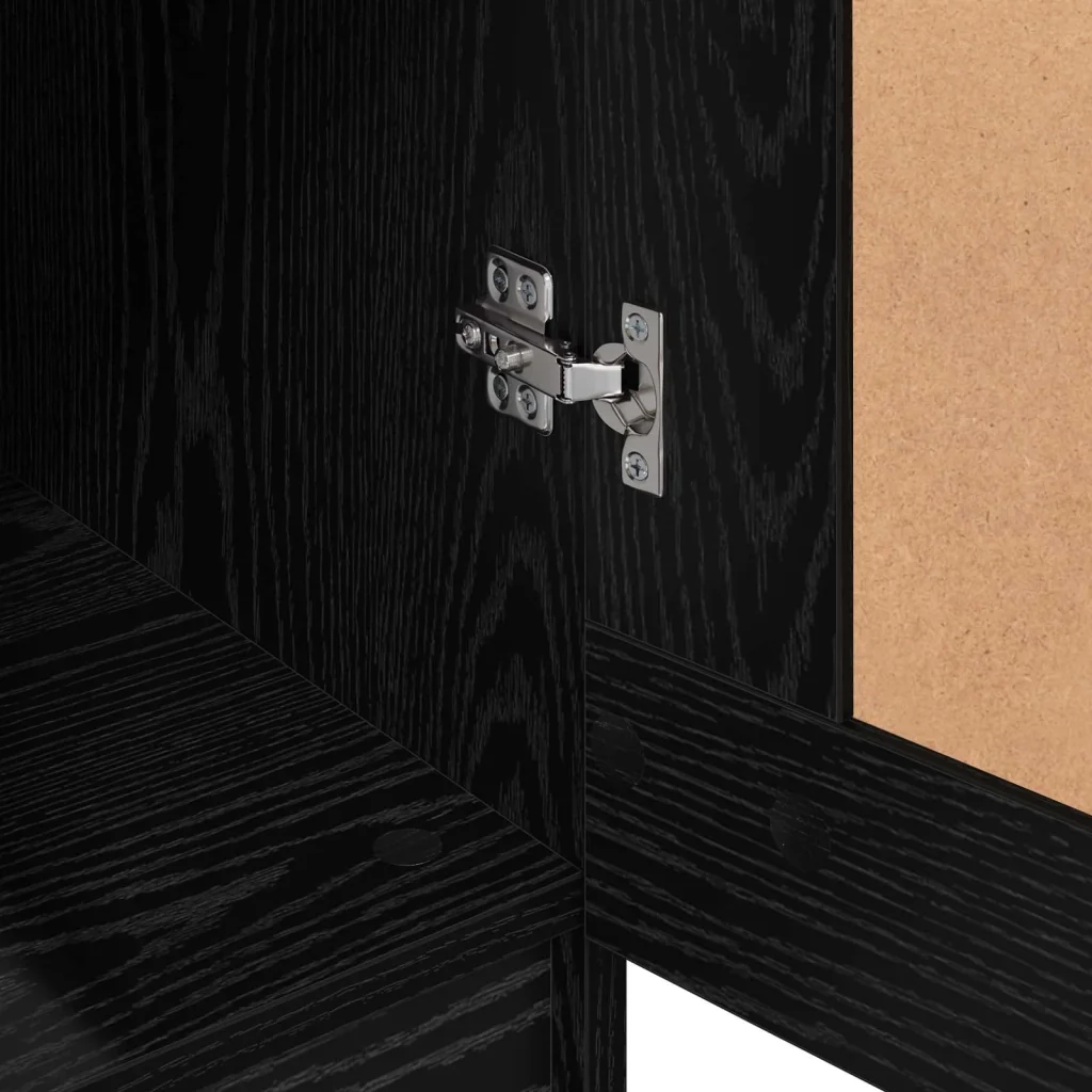 Guardaroba Rovere Nero 82,5 x 51,5 x 180 cm Legno multistrato 875163 - Image 9