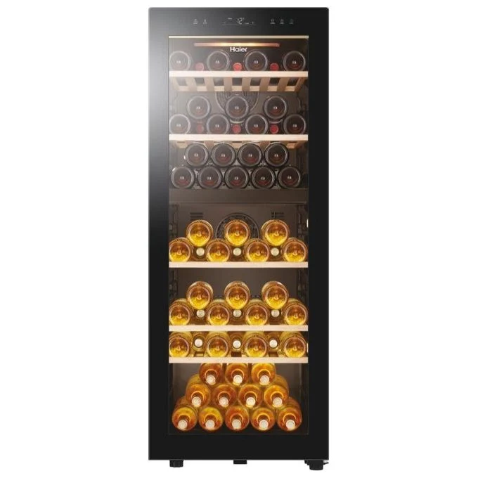 Haier Wine Bank 50 Serie 5 HWS79GDG Cantinetta vino con compressore Libera installazione Nero 79 bottiglia/bottiglie