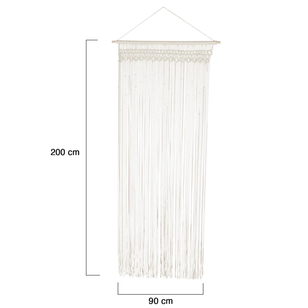 IDMarket - Tenda 90x200 cm in macramè bohémien - Image 5