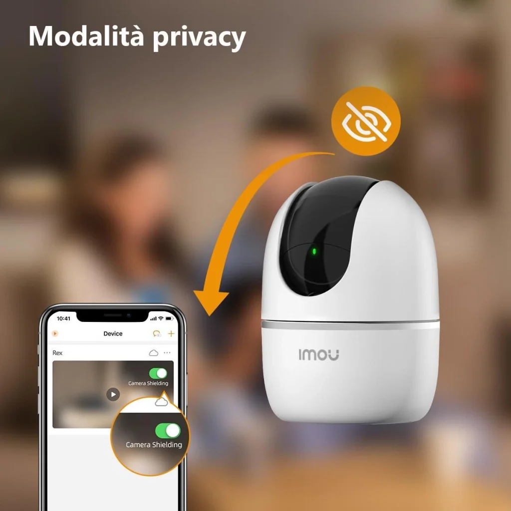 Imou Telecamera Wi-Fi Interno, 1080P Telecamera IP di Sorveglianza, Tracciamento del Movimento con Sirena, Baby Monitor con AI Rilevamento Umano, Audio Bidirezionale and Visione Notturna - A1 2mp 1920x1080p - Image 6