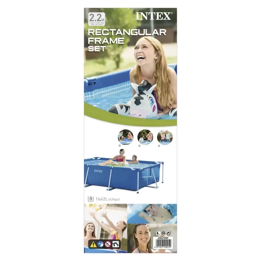 INTEX Piscina Rectangular Frame 220x150x60 cm 3202752 - Image 5