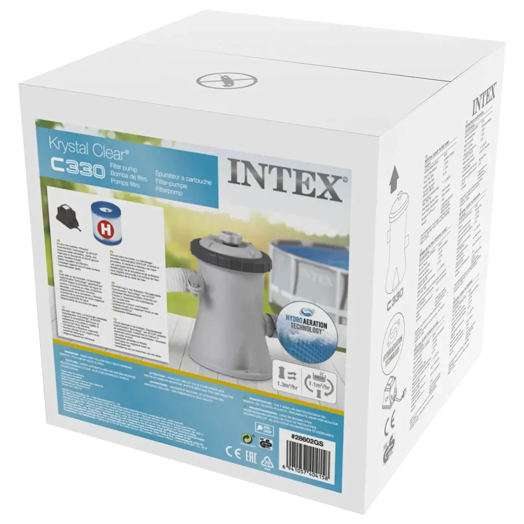 INTEX Pompa Filtrante a Cartuccia 1250 L/h 28602GS 91494 - Image 4