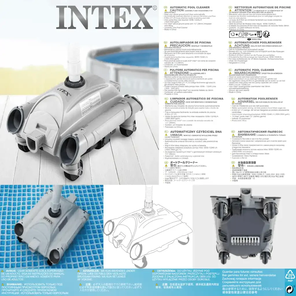 INTEX Pulitore Automatico per Piscine Fuori Terra 28001 3202734 - Image 3