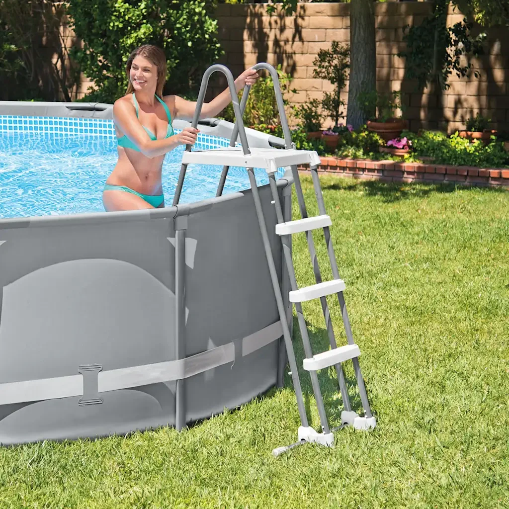 INTEX Scaletta di Sicurezza per Piscine a 3 Gradini 91-107 cm 92560 - Image 3