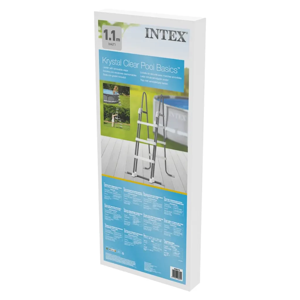 INTEX Scaletta di Sicurezza per Piscine a 3 Gradini 91-107 cm 92560 - Image 6