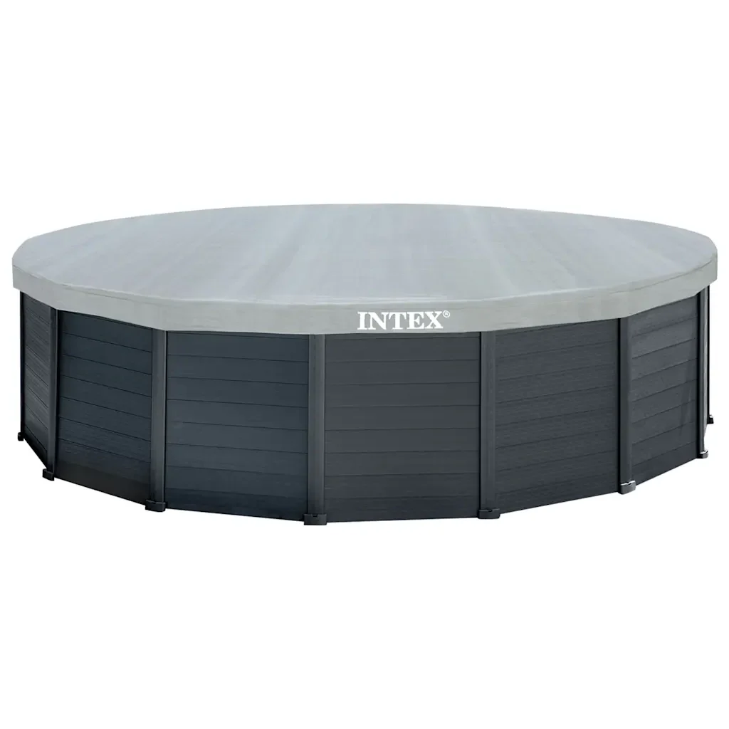 INTEX Set Piscina Fuori Terra Graphite Gray Panel 478x124 cm 93291 - Image 7
