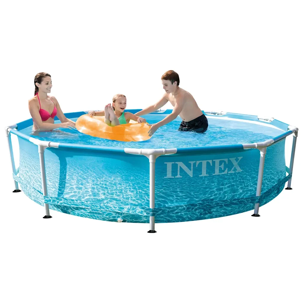 INTEX Telaio Piscina in Metallo Beachside 305x76 cm 3202883 - Image 4