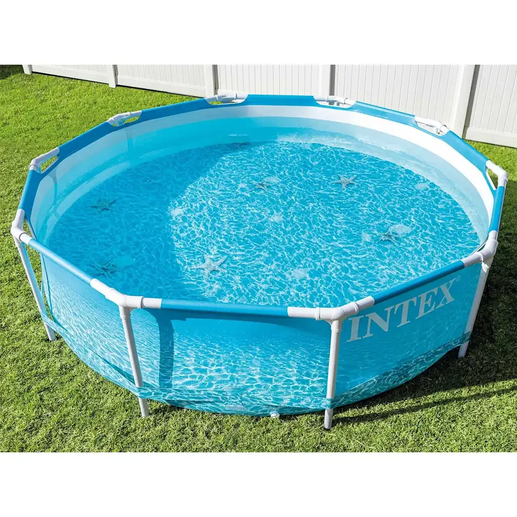 INTEX Telaio Piscina in Metallo Beachside 305x76 cm 3202883 - Image 5