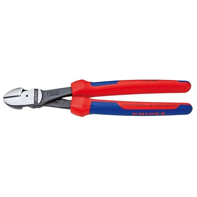 Knipex 74 02 250 Tronchese Laterale per Meccanica Tipo Forte 250 mm Taglienti 64 HRC Manici Bicomponente colore Nero