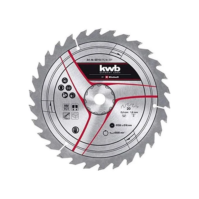 Kwb Lama Legno D.200X16 Mm - 20 Denti