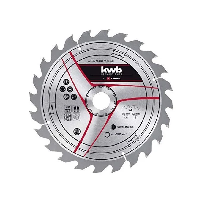 Kwb Lama Legno D.250X30 Mm - 24 Denti - Image 3