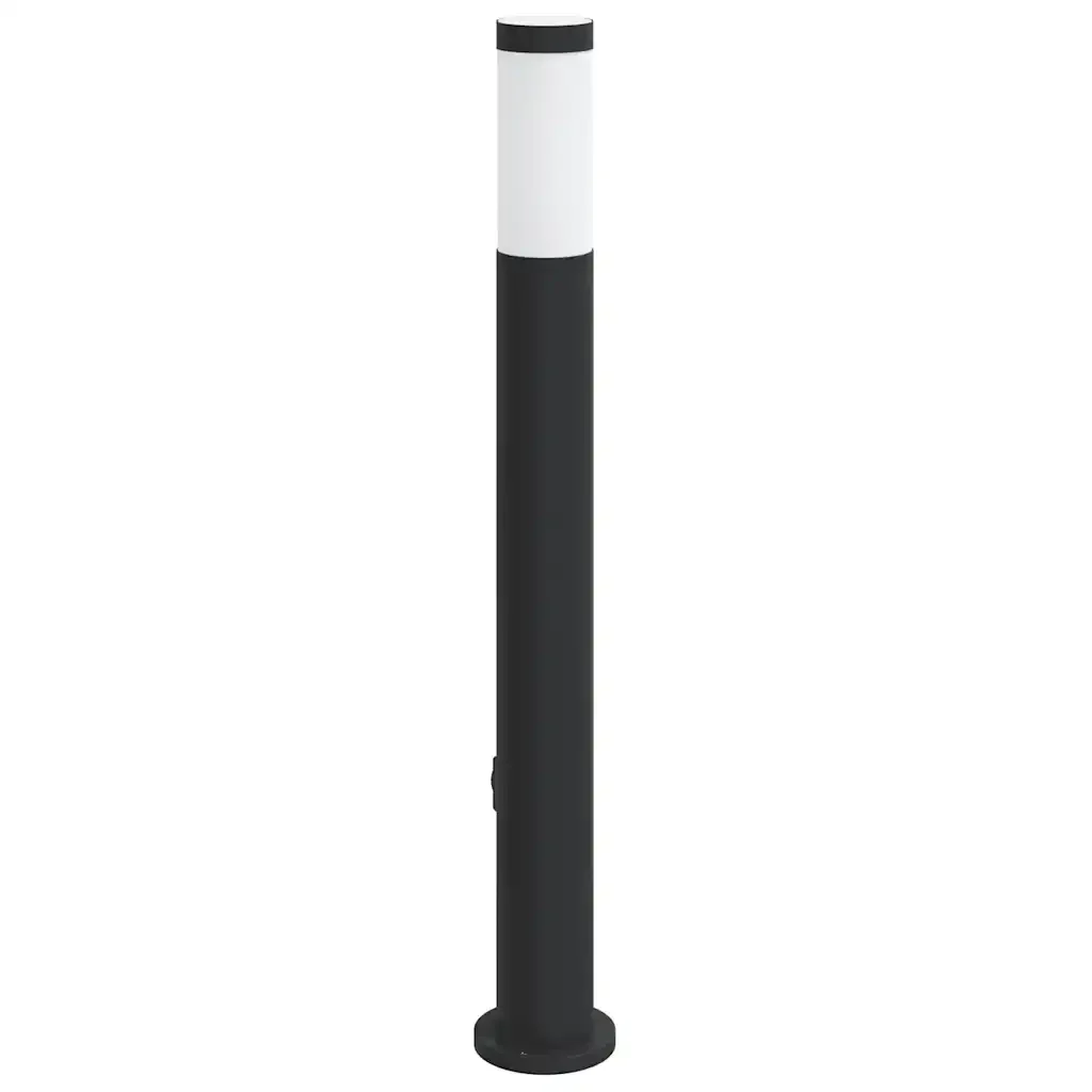 Lampada a paletto con sensore e presa 80 cm Acciaio Inox IP44 4006043 - Image 5