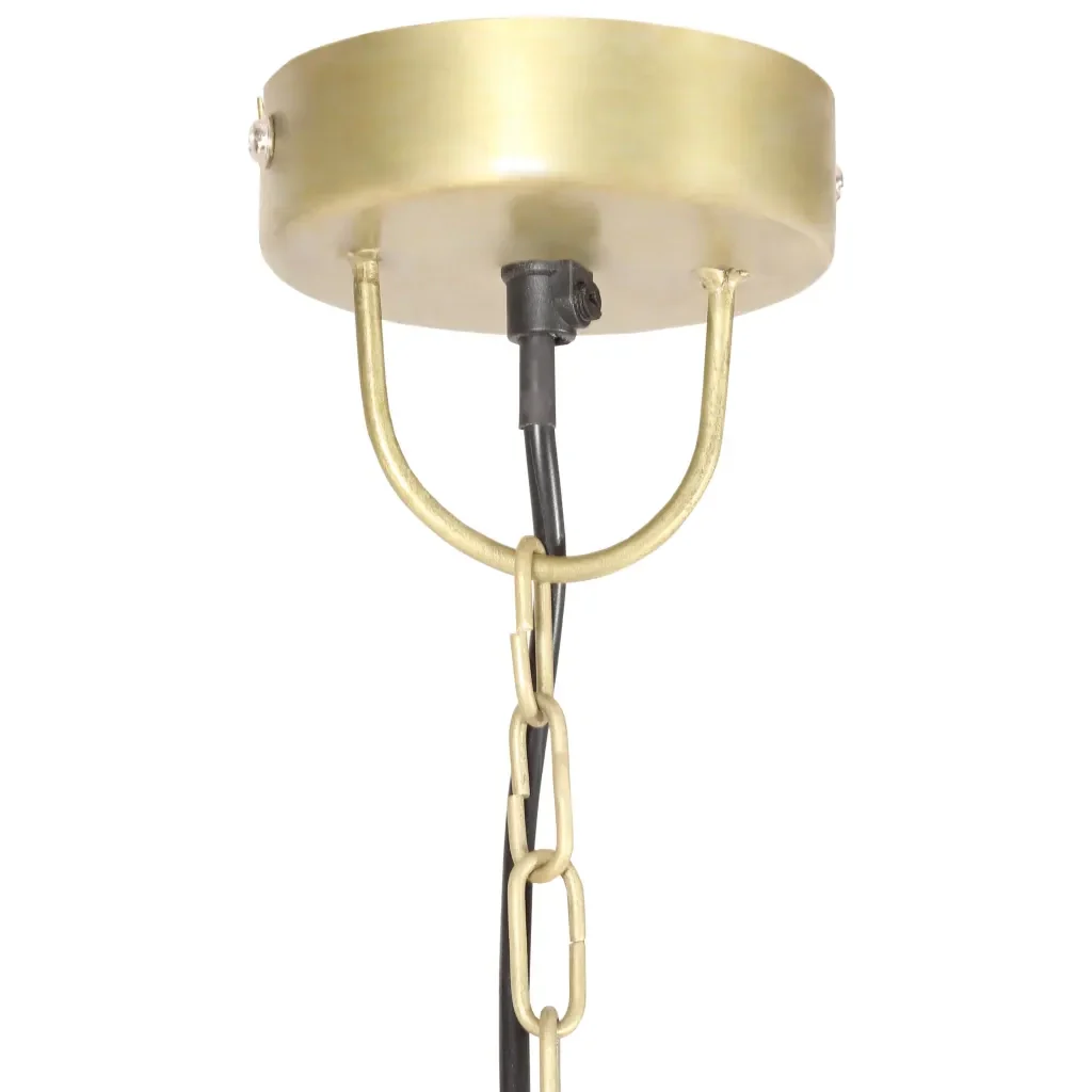 Lampada a Sospensione Industriale 25 W Ottone Rotonda 30 cm E27 320533 - Image 6