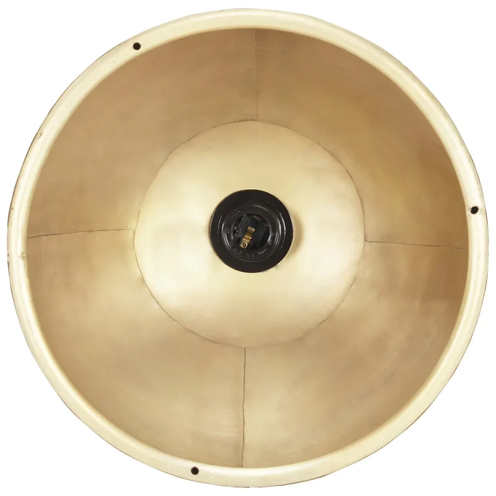 Lampada a Sospensione Industriale 25 W Ottone Rotonda 30 cm E27 320533 - Image 7