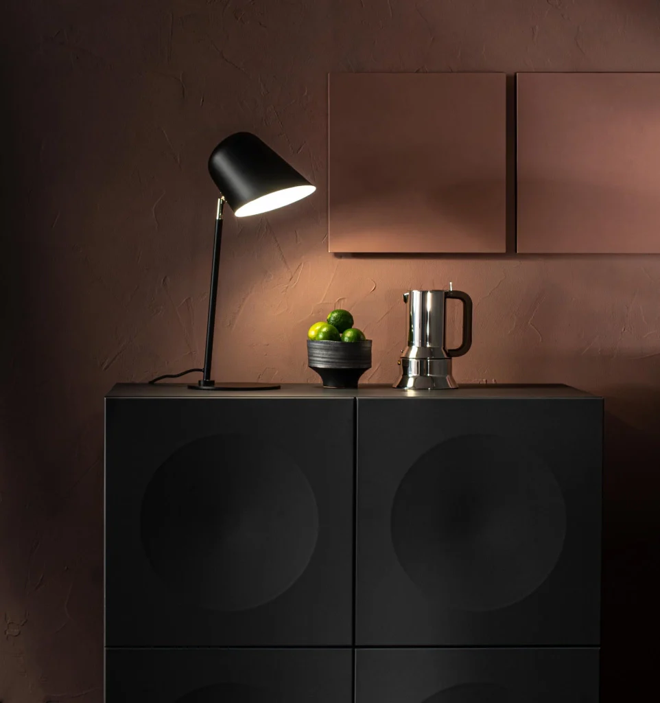 Lampada da Tavolo 20x20xH50 cm in Metallo Electra Nero - Image 3