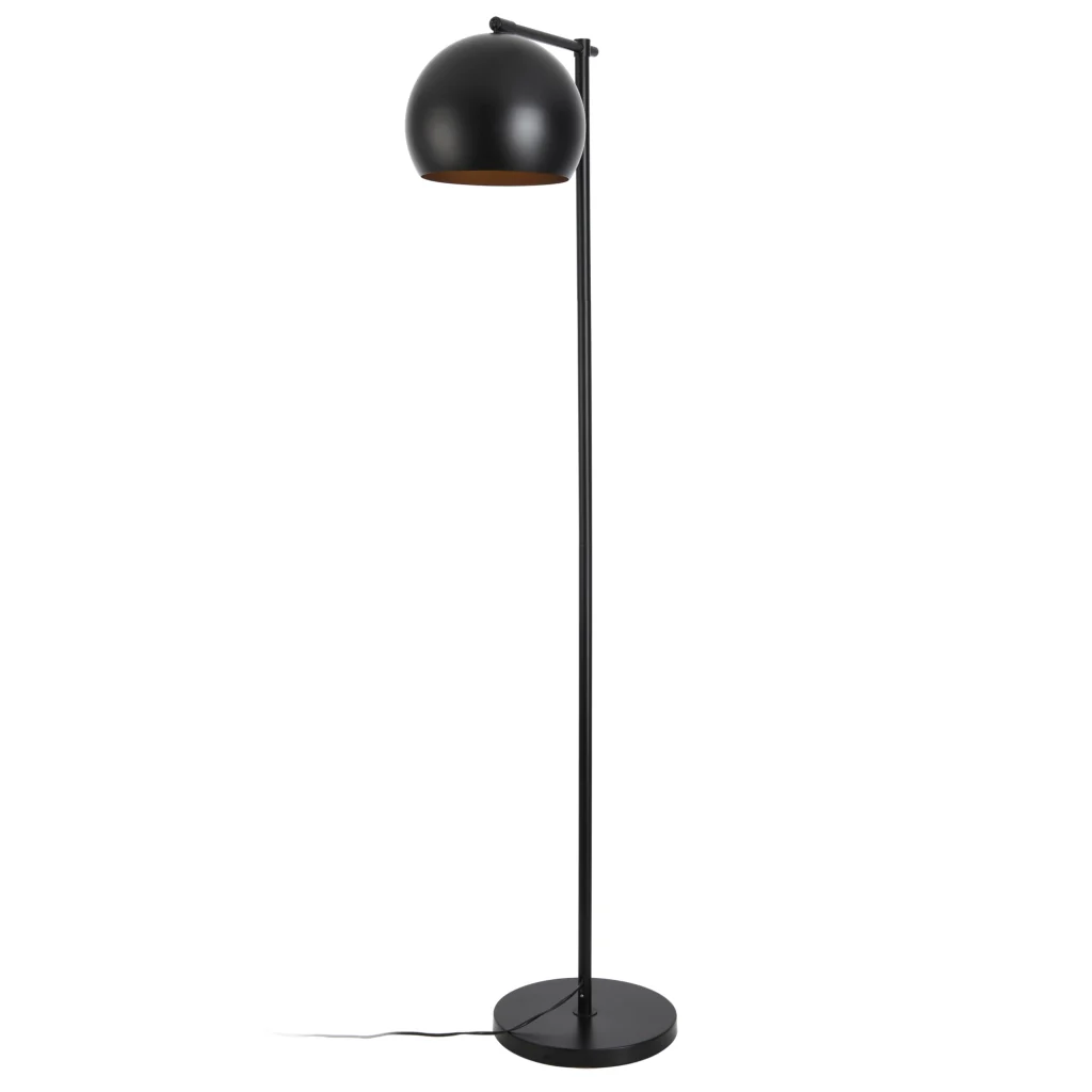 Lampada da Terra Skiptvet Paralume a Mezzo Globo - Nero - lux.pro - Image 5