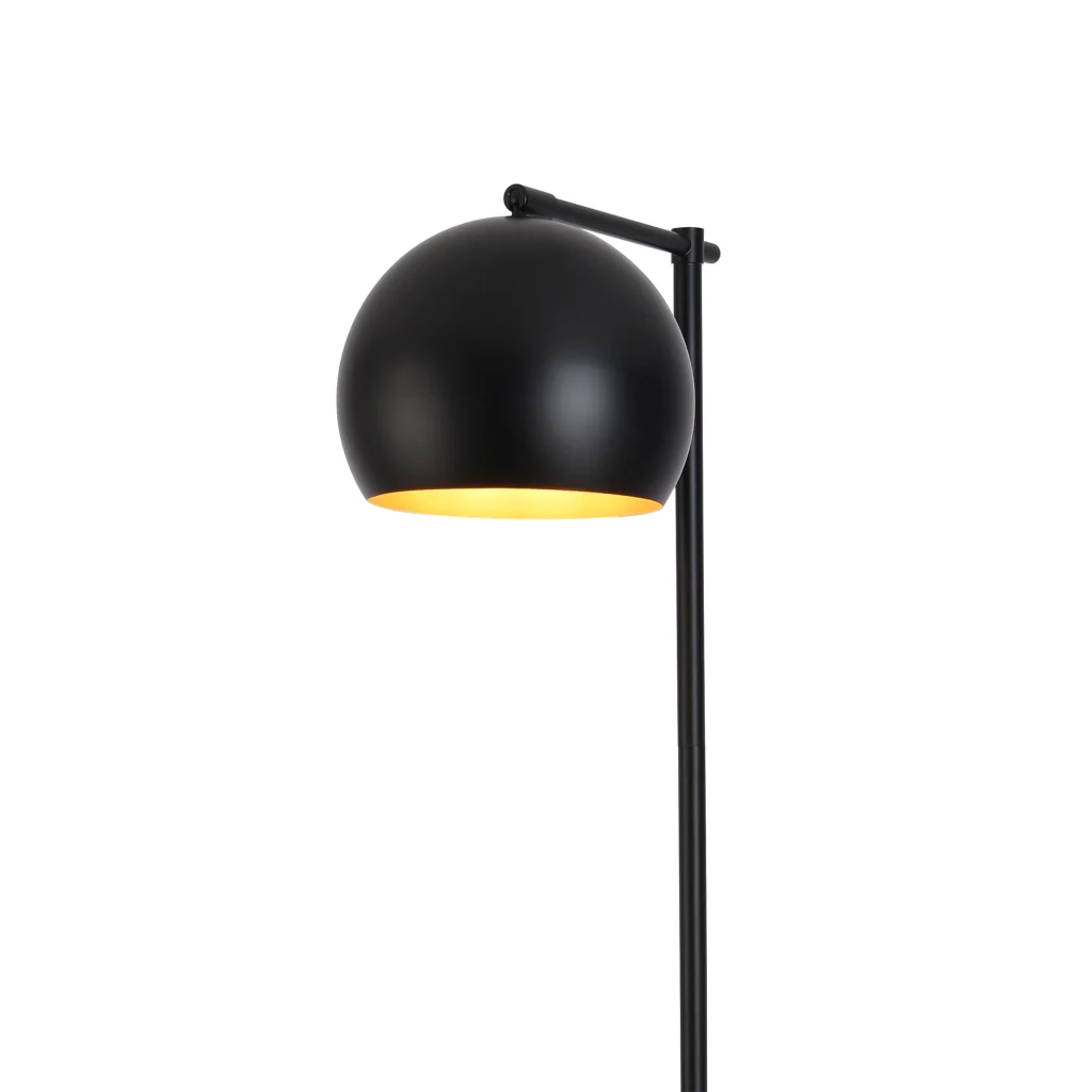 Lampada da Terra Skiptvet Paralume a Mezzo Globo - Nero - lux.pro - Image 6