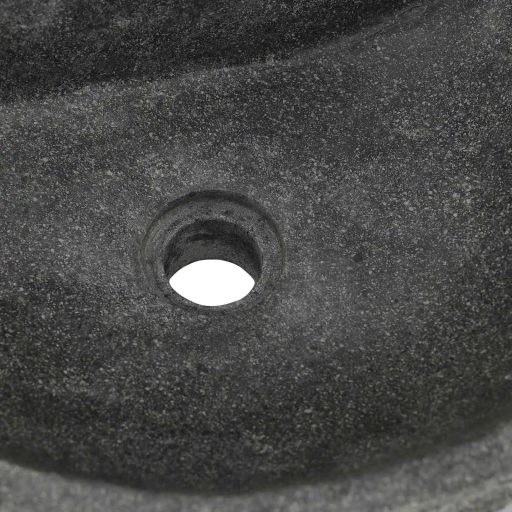 Lavabo a parete Grigio 45 x 35 x 15 cm Pietra fiume 4103952 - Image 7