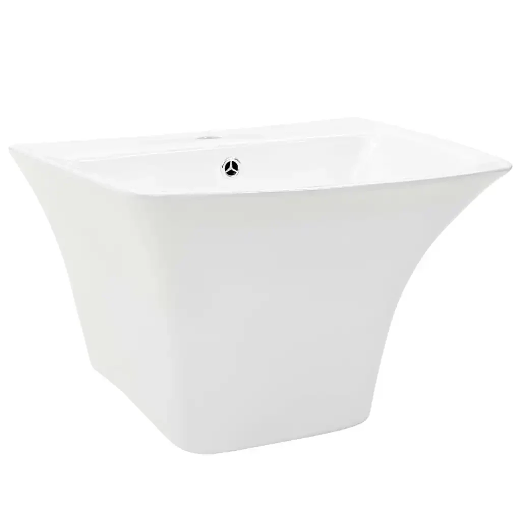 Lavabo Bianco 53 x 44 x 37 cm Ceramica Smaltata 143015 - Image 2