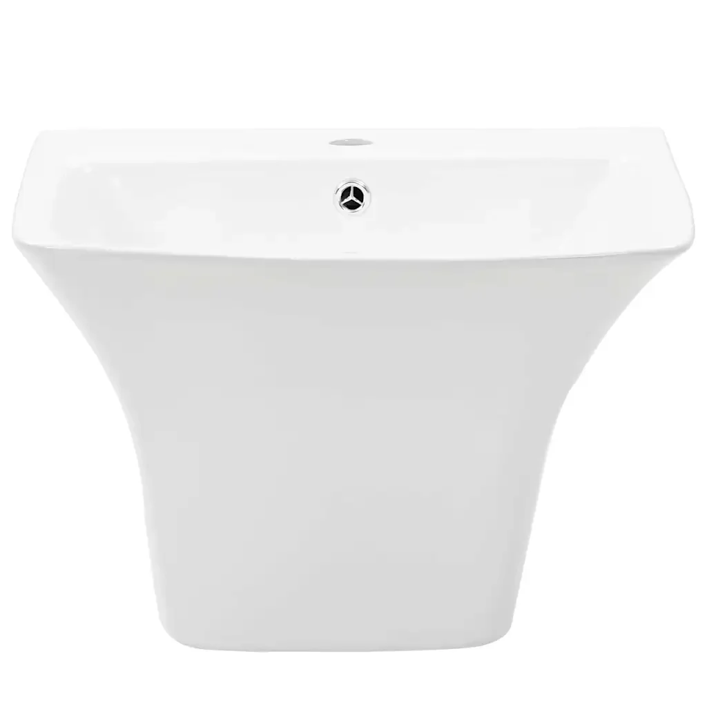 Lavabo Bianco 53 x 44 x 37 cm Ceramica Smaltata 143015 - Image 3