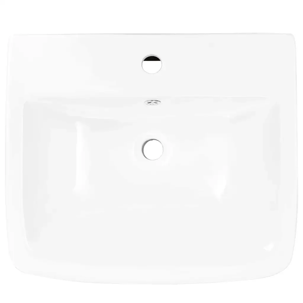 Lavabo Bianco 53 x 44 x 37 cm Ceramica Smaltata - Image 5