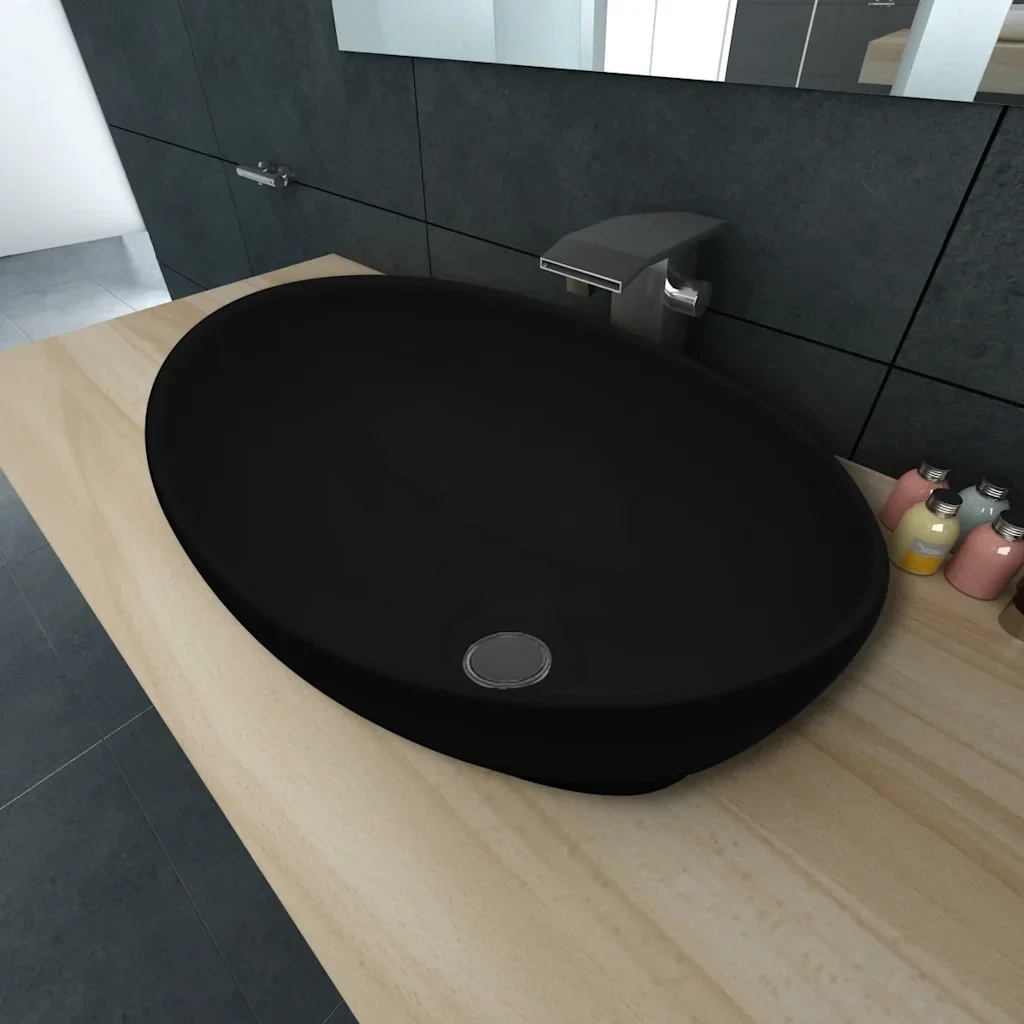 Lavello in Ceramica 40 x 33 cm Nero - Image 2